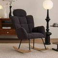 Zeus & Ruta Mid Century Modern Accent Arm Chair Padded Seat with High Backrest and Pillows (Ivory/Dark Gray/Pink)