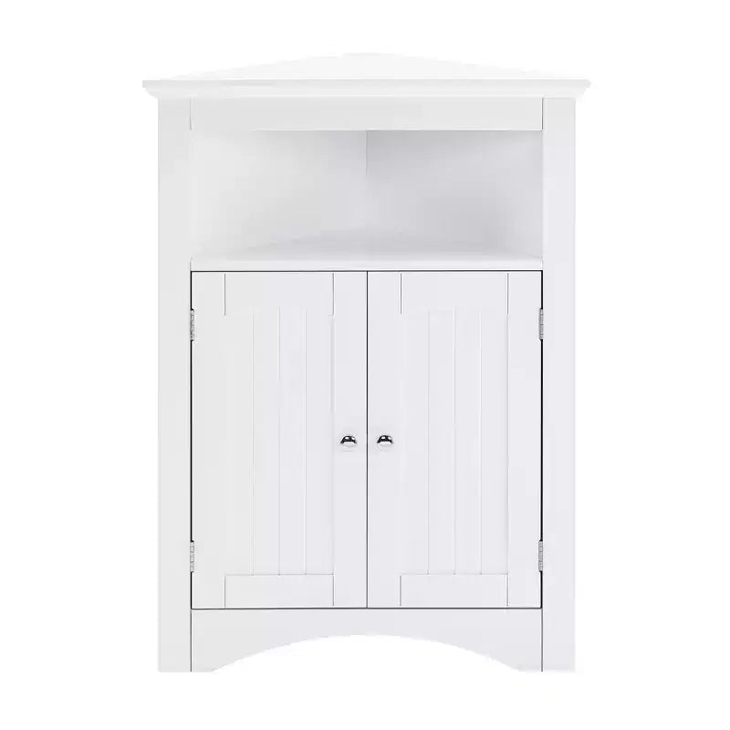 Mobile credenza ad angolo, mobiletto da bagno a terra con ante e ripiani, mobiletto indipendente per cucina, soggiorno, bagno