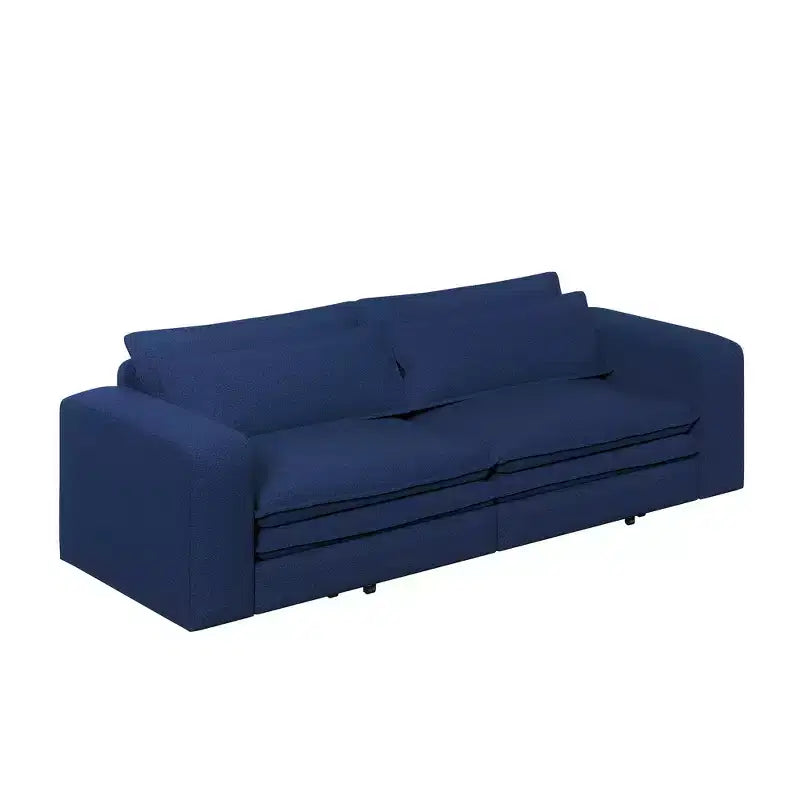 Divano letto estraibile King Size da 93", divano Teddy convertibile 3-in-1 con 2 cuscini lombari