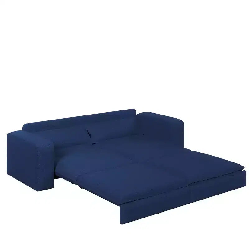 Divano letto estraibile King Size da 93", divano Teddy convertibile 3-in-1 con 2 cuscini lombari