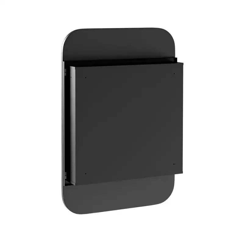 Specchio da bagno con cornice in metallo dorato da 24" con mobiletto