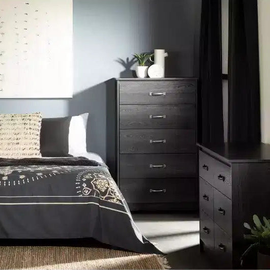 South Shore Tassio Gray Oak 6 Drawer Double Dresser Gray Oak