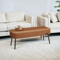 VASAGLE EKHO Collection - Bench for Entryway Bedroom, Synthetic Leather with Stitching, Ottoman Bench with Steel Legs