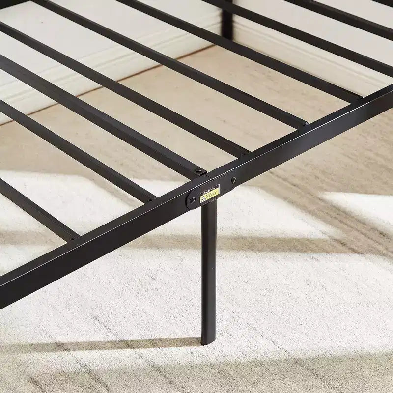 Struttura letto con testiera in legno industriale, piattaforma, capacità 300 kg